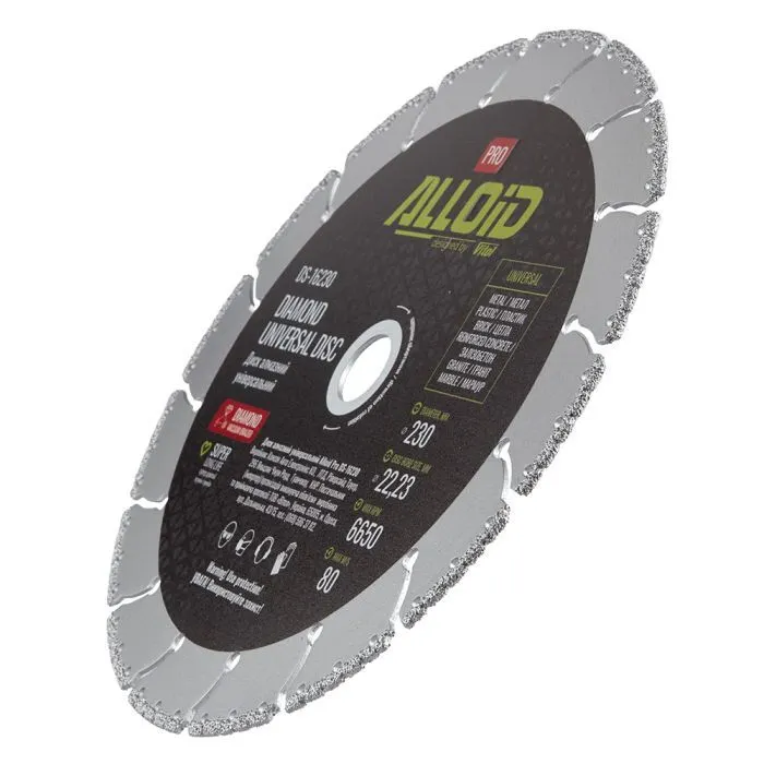 Круг отрезной Alloid Pro, алмазный, универсальный, 230мм (DS-16230) изображение 3