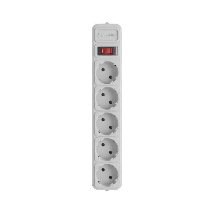 Сетевой фильтр питания Gembird 5 розеток 3м Grey (SPG5-G-3MG)