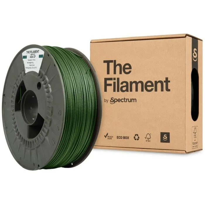 Пластик для 3D-принтера The Filament ASA CF 1.75mm 1kg Green (TF-24121) зображення 3