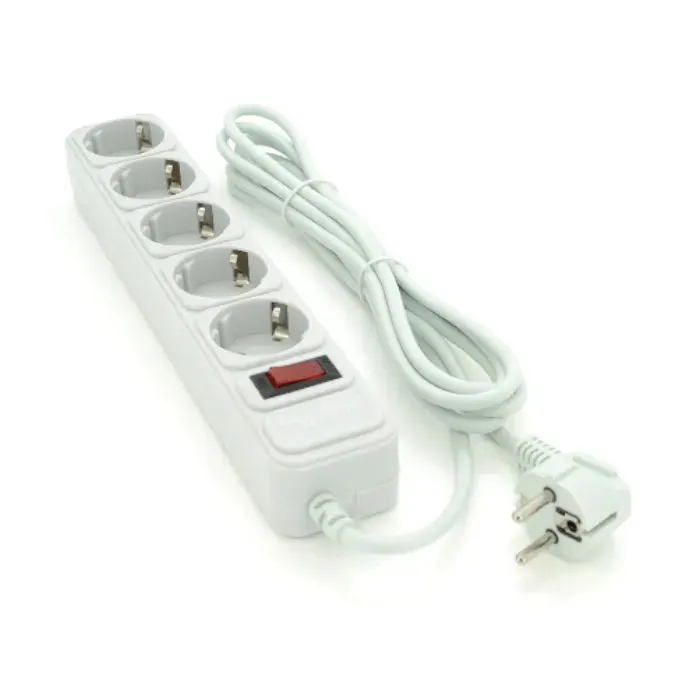 Сетевой фильтр питания Maxxter MSP5-G-10G, 5 роз, 3 м, Gray (MSP5-G-10G)