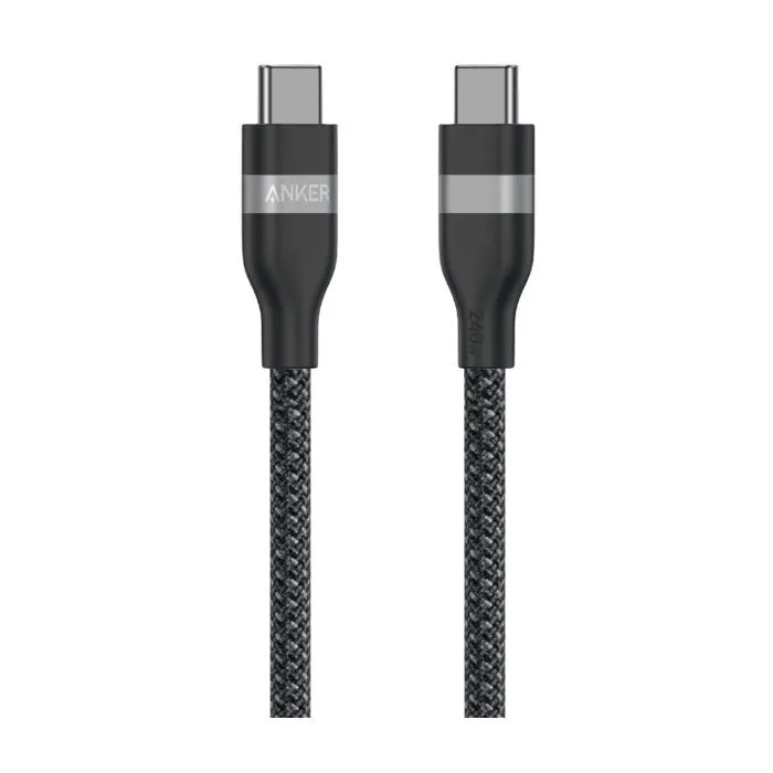 Дата кабель USB-C to USB-C 1.8m 240W braided Anker (A82E2H11)