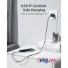 Дата кабель USB-C to USB-C 1.8m 240W braided Anker (A82E2H11) изображение 4