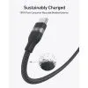 Дата кабель USB-C to USB-C 1.8m 240W braided Anker (A82E2H11) изображение 5