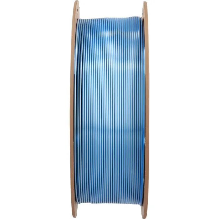 Пластик для 3D-принтера Polymaker PLA PANCHROMA DUAL SILK 1,75mm 1kg Silver-Blue (CA03024) зображення 2