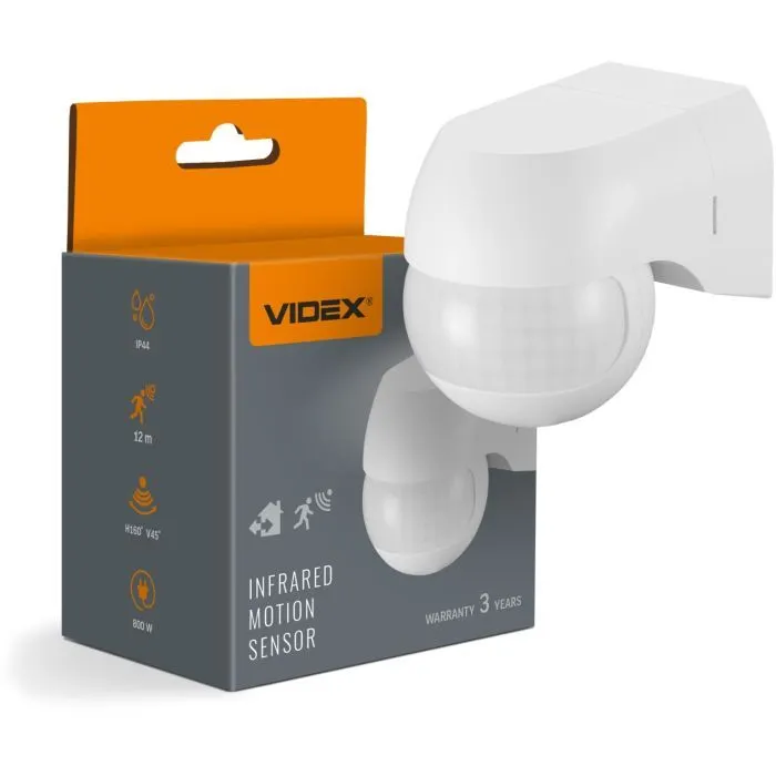 Датчик руху Videx 220V 800W IP44 інфрачервоний білий (VL-SPW11W) зображення 9