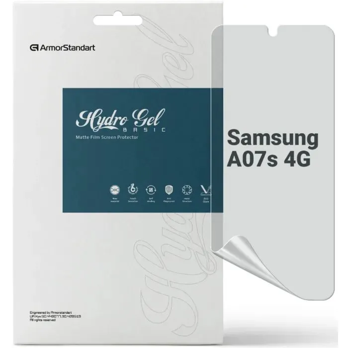 Пленка защитная Armorstandart Matte hydrogel Samsung A07s 4G (ARM93768)
