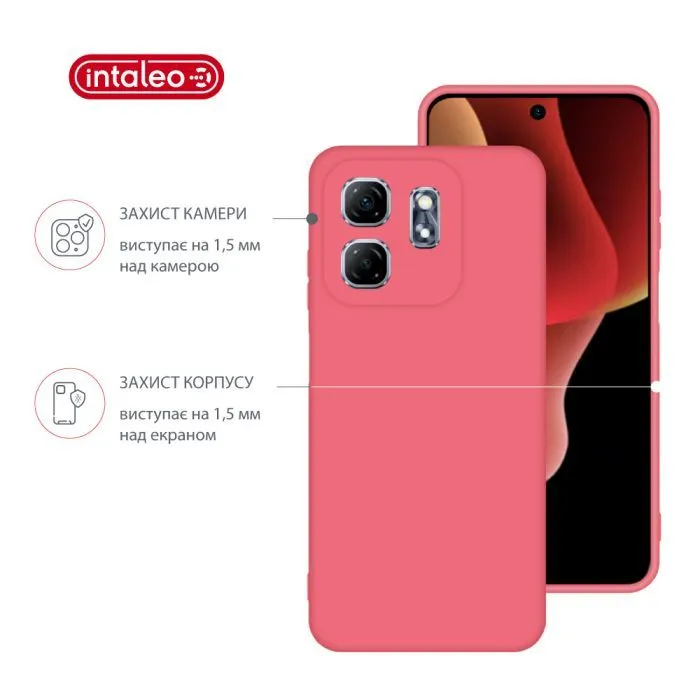 Чохол до мобільного телефона Intaleo Silicone Infinix Hot 50i Pink (1283126599538) зображення 3