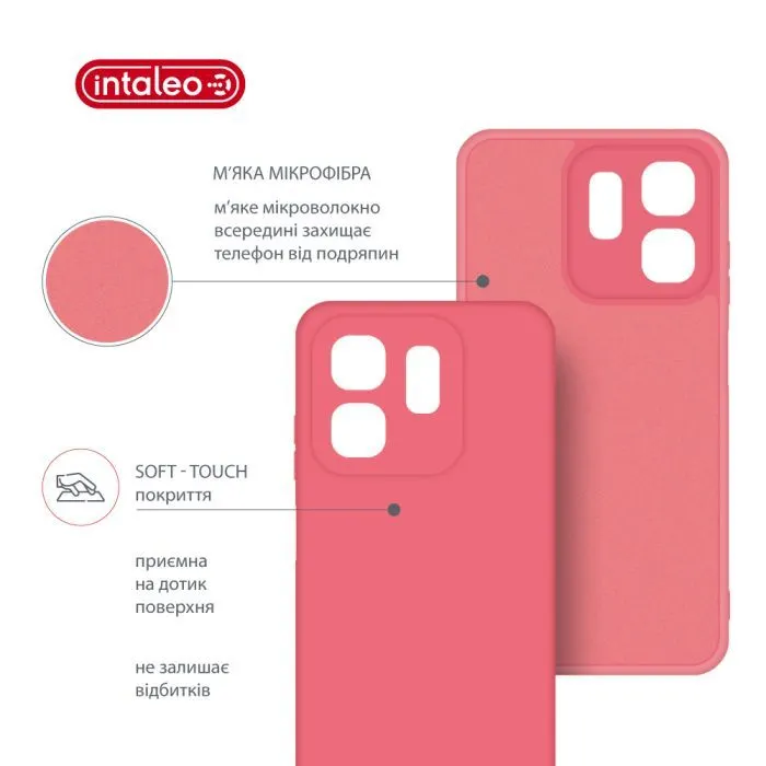 Чохол до мобільного телефона Intaleo Silicone Infinix Hot 50i Pink (1283126599538) зображення 5