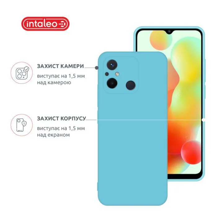 Чохол до мобільного телефона Intaleo Silicone Xiaomi Redmi 12C Light Blue (1283126600647) зображення 3
