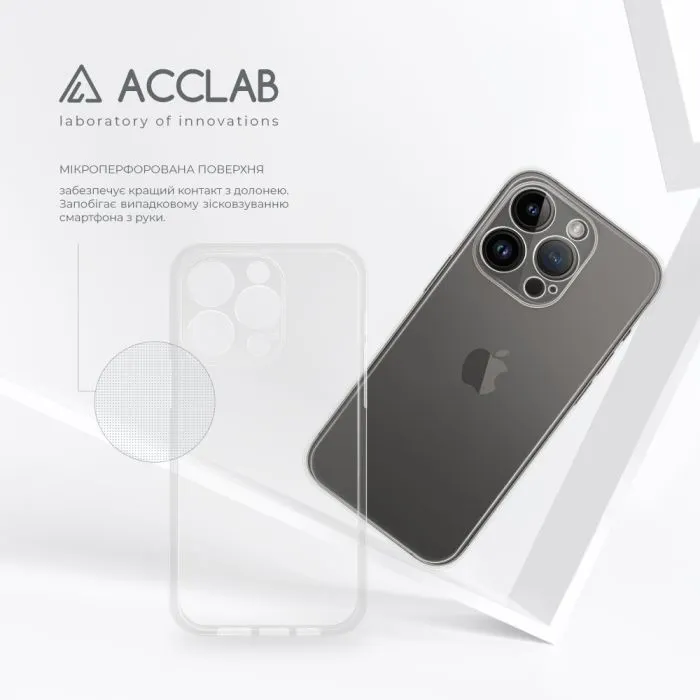 Чохол до мобільного телефона ACCLAB TPU Apple iPhone 14 Pro Transparent (1283126565977) зображення 4