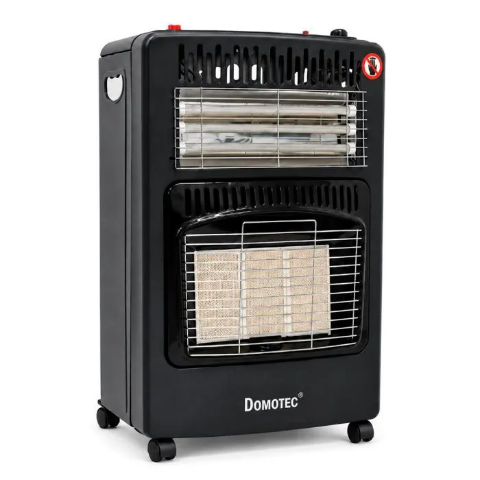 Газовий обігрівач Domotec + електричний обігрівач, 3 режими,1500/2800/4200Вт (MS-6607)