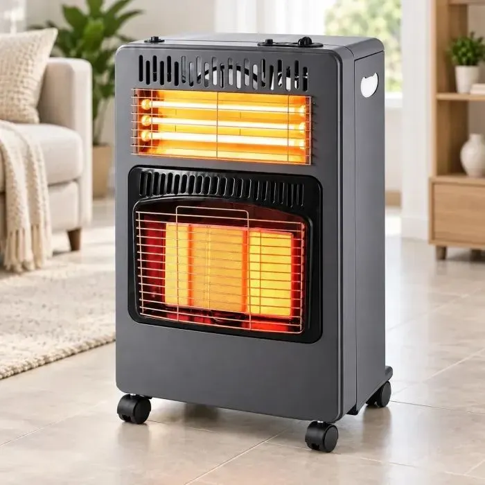 Газовий обігрівач Domotec + електричний обігрівач, 3 режими,1500/2800/4200Вт (MS-6607) зображення 7