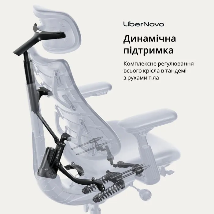 Офісне крісло LiberNovo Omni Gen Graphite 48 см (CP-GW-1000088-00-05) зображення 11