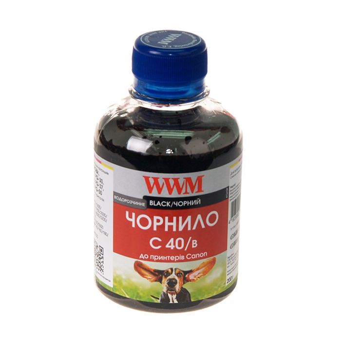 Чернила WWM CANON PG40/50/PGI5Bk, black (C40/B)