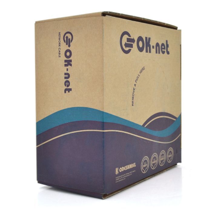 Кабель мережевий OK-Net FTP 305м cat.5e (F/UTP-cat.5E) (КПВЭ-ВП (200) 4*2*0,51) зображення 2