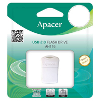 USB флеш накопитель Apacer 16GB AH116 White USB 2.0 (AP16GAH116W-1) изображение 3