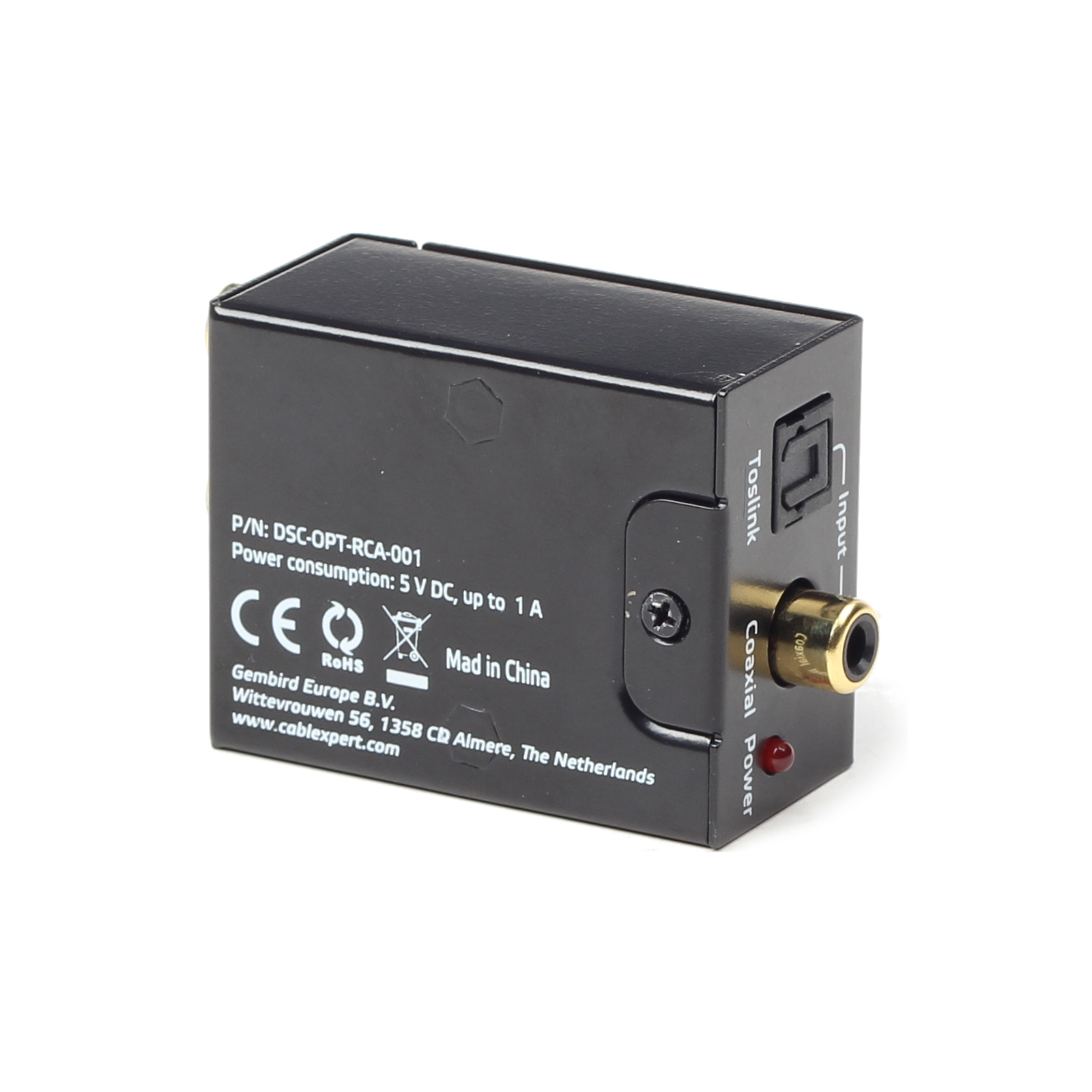 Конвертор Cablexpert Digital to analog audio (DSC-OPT-RCA-001) зображення 5