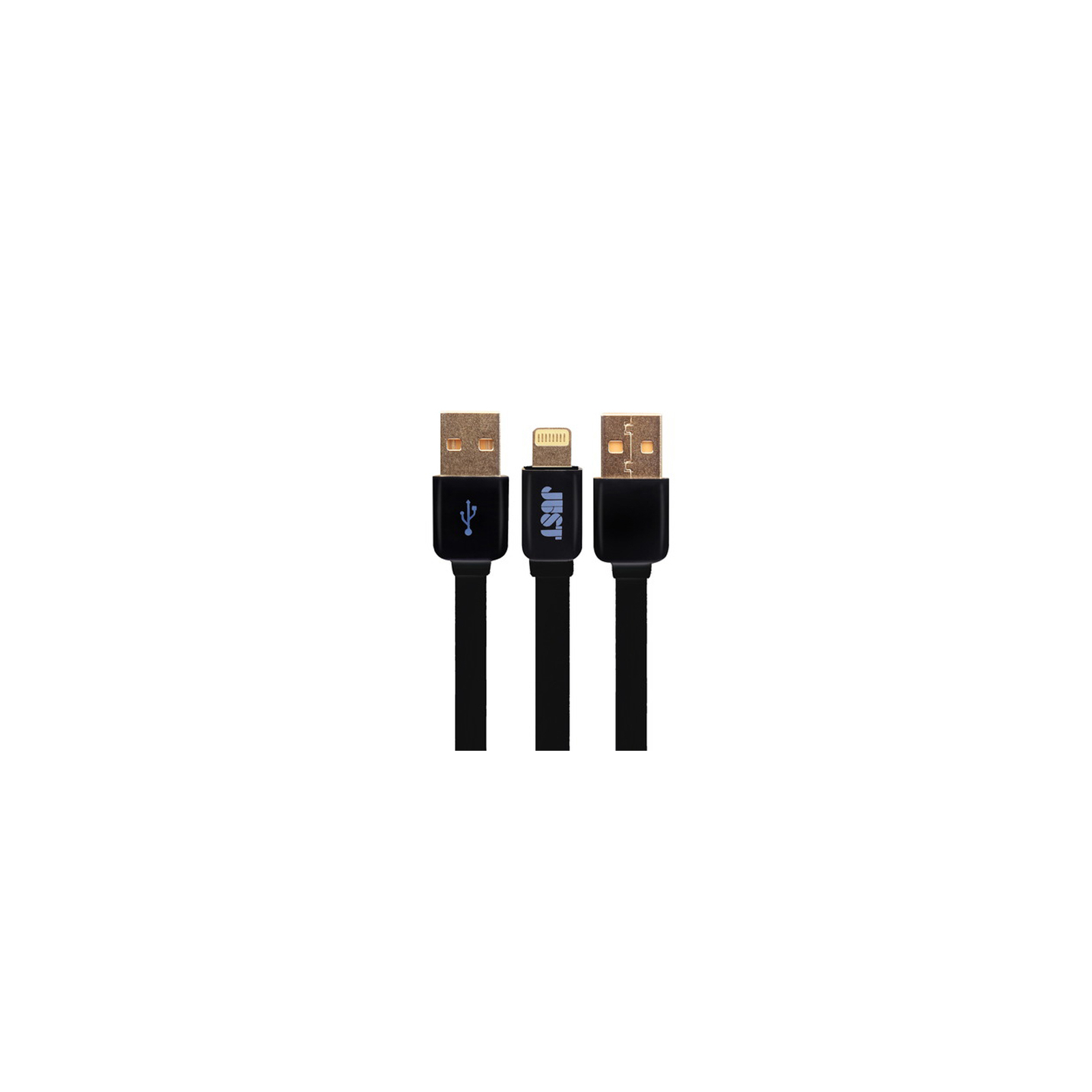 Дата кабель USB 2.0 AM to Lightning 1.2m Rainbow Black Just (LGTNG-RNBW-BLCK)