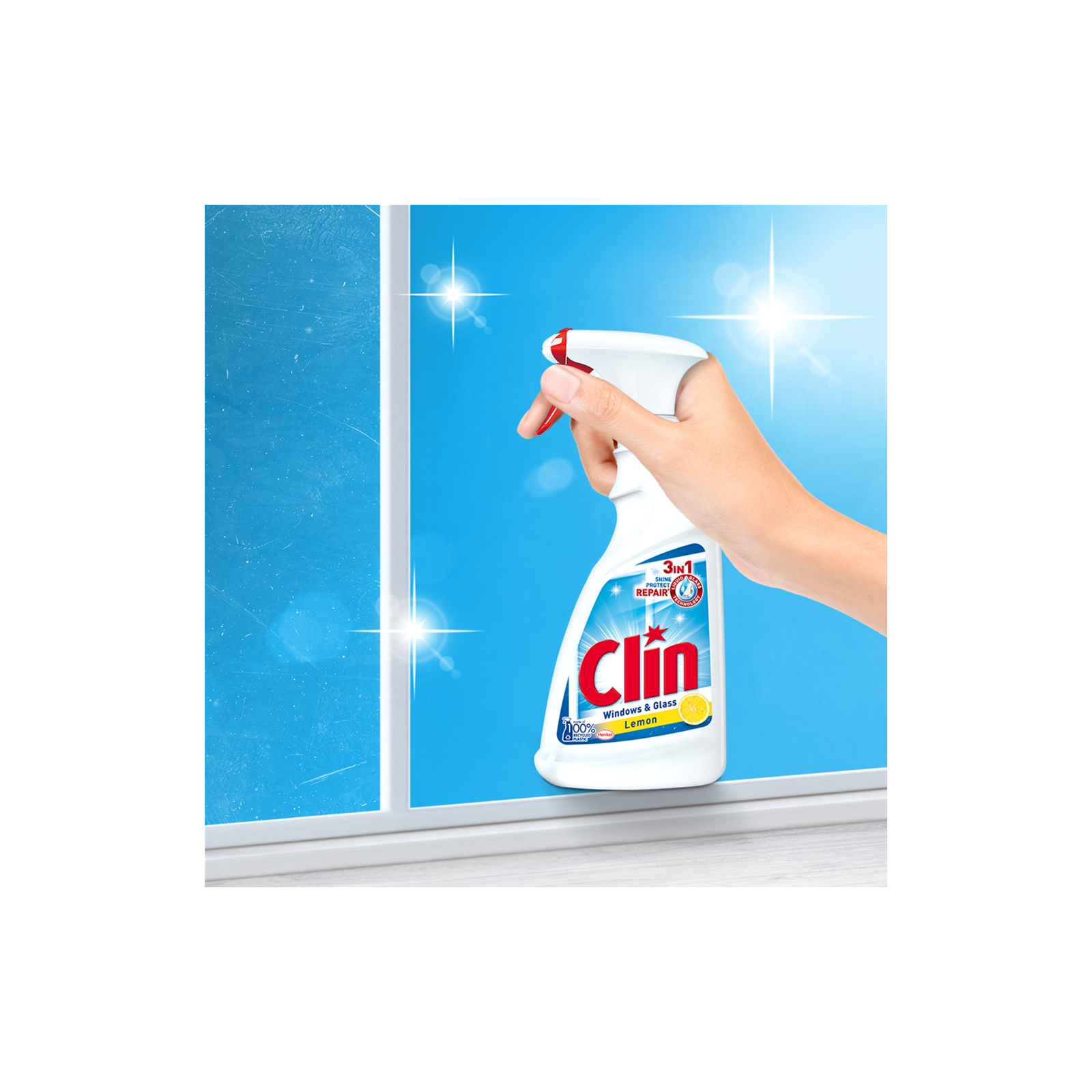 Средство для мытья стекла Clin Голубой запаска 500 мл (9000100866279) изображение 6
