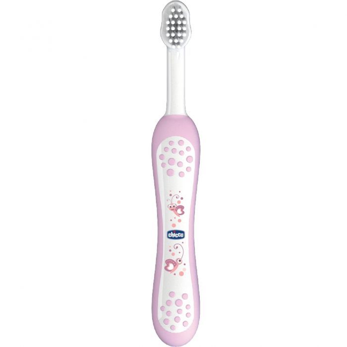 Детская зубная щетка Chicco розовая (06958.10)