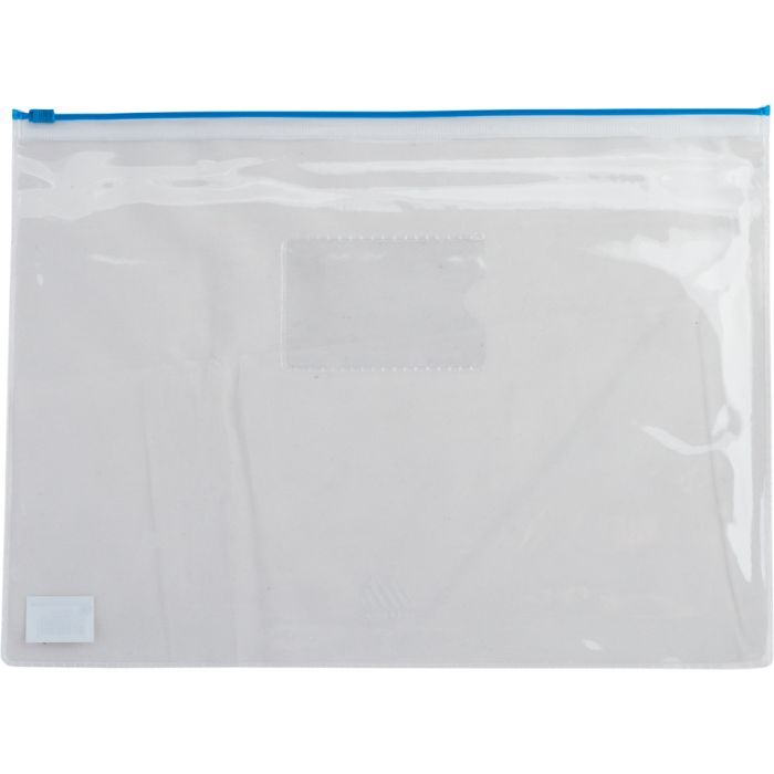 Папка на молнии Buromax А4, plastic zipper blue (BM.3946-02)