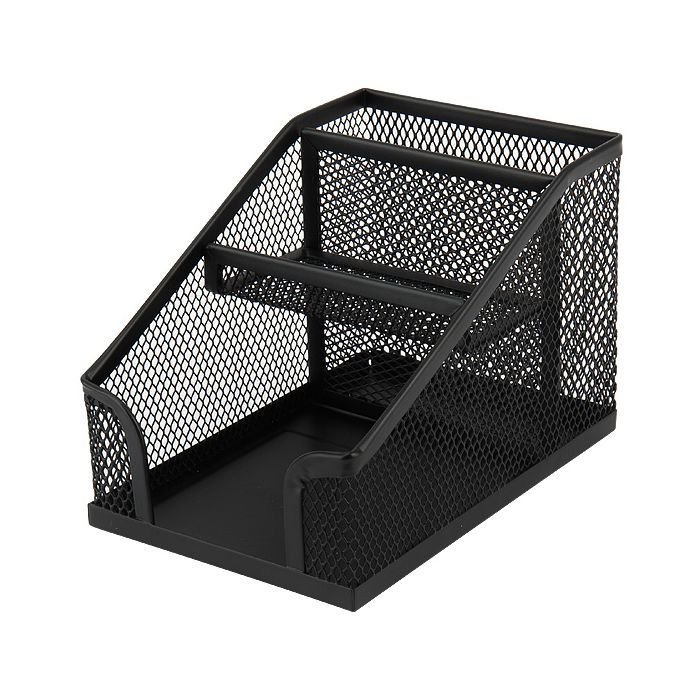 Підставка для дрібниць Axent 100x143x100мм, wire mesh, black (2118-01-A)
