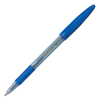 Ручка шариковая Buromax non-retractable JOBMAX, rubber grip, blue (BM.8100-01) изображение 2