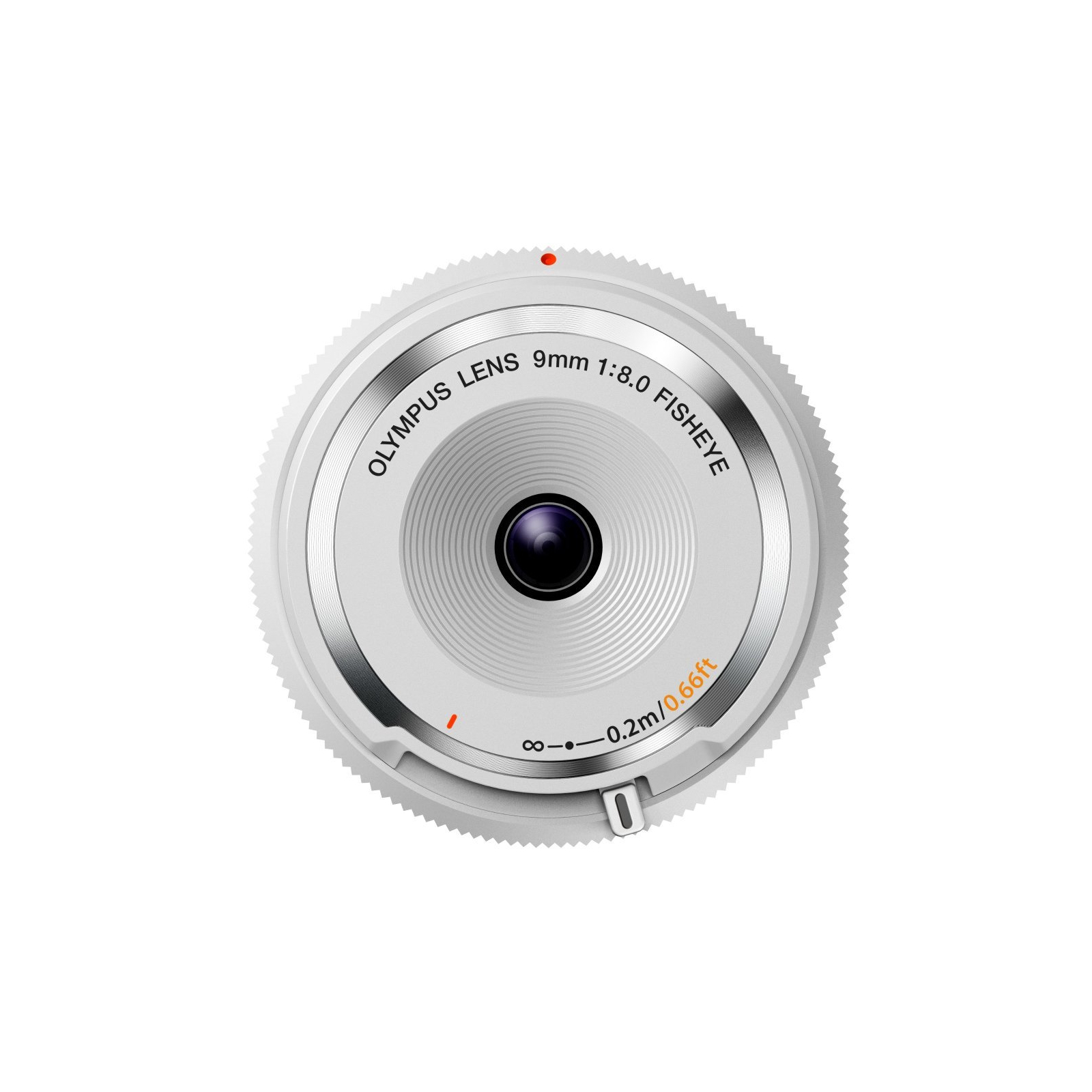 Объектив Olympus BCL-0980 Fish-Eye Body Cap Lens 9mm 1:8.0 White (V325040WW000)