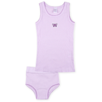 Майка детская Aziz с бабочкой лиловая в комплекте с трусиками (4655-3G-lilac)