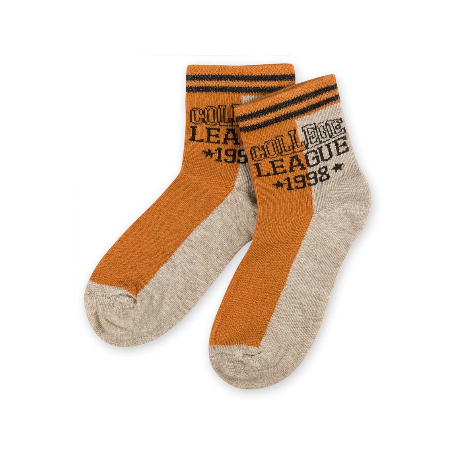 Шкарпетки дитячі Bross "College league" бежеві (12212-1-3B-beige)