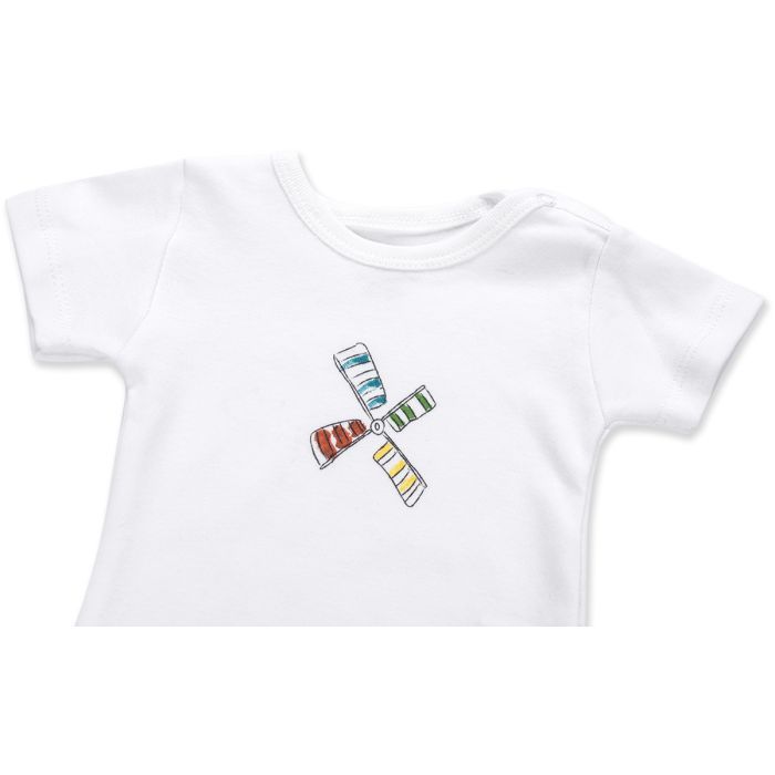 Боди детское Bibaby с мельничкой (56326-74B-white) изображение 4
