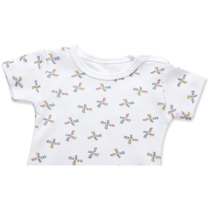 Боди детское Bibaby с мельничкой (56326-74B-white) изображение 5