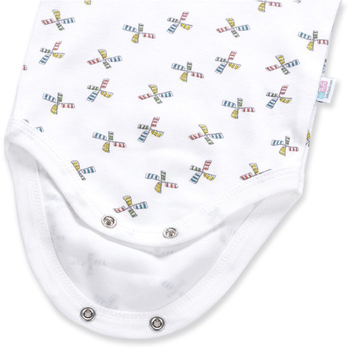 Боди детское Bibaby с мельничкой (56326-74B-white) изображение 8