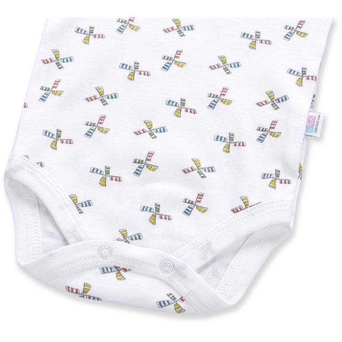 Боди детское Bibaby с мельничкой (56326-74B-white) изображение 9