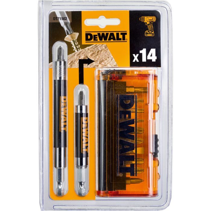 Набор бит DeWALT бит, магнит. держателей, 14 предм. (DT71502) изображение 4