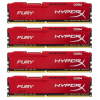 Модуль памяти для компьютера DDR4 64GB (4x16GB) 2133 MHz HyperX FURY Red Kingston Fury (ex.HyperX) (HX421C14FRK4/64)