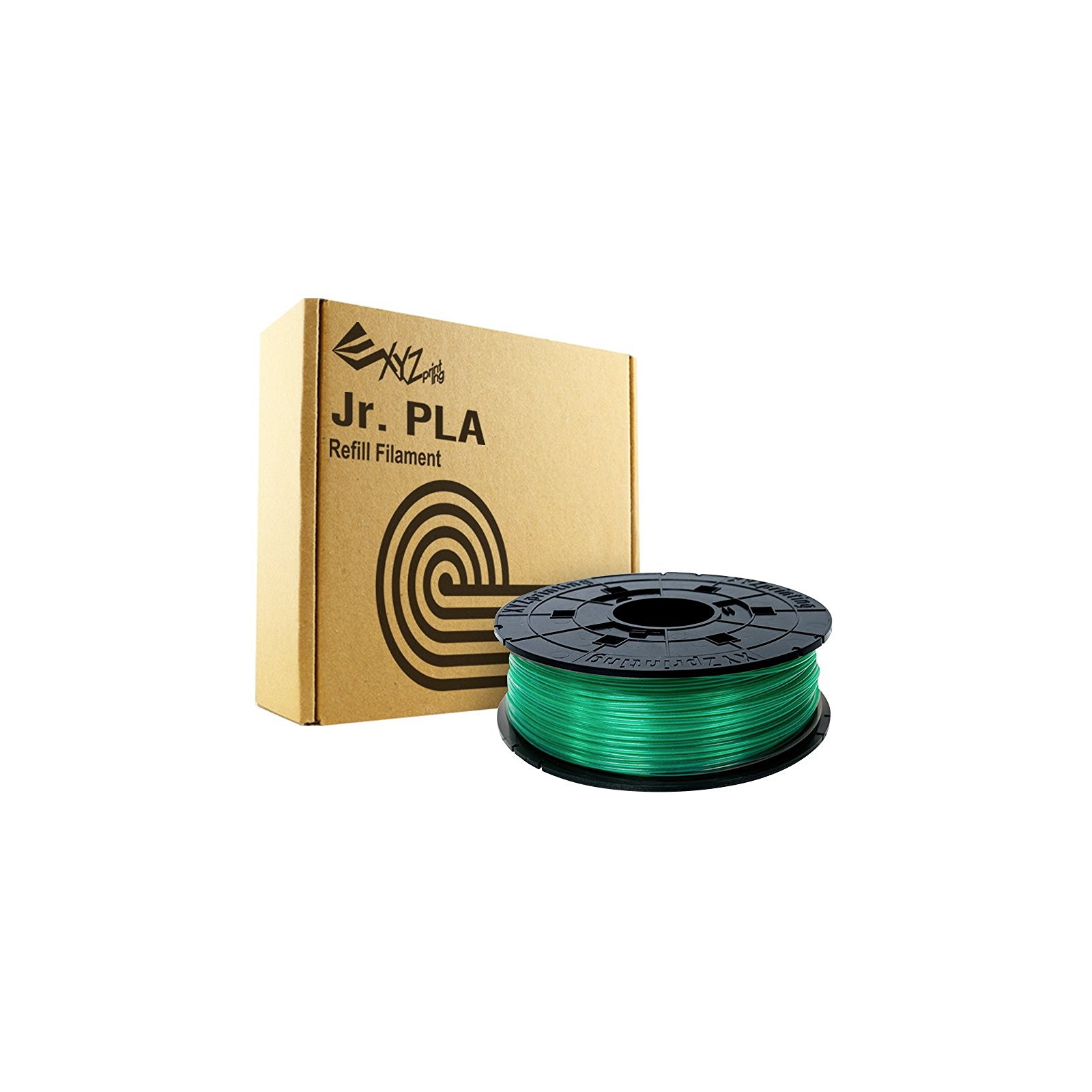 Пластик для 3D-принтера XYZprinting PLA(NFC) 1.75мм/0.6кг Filament, Clear Green (RFPLCXEU04G) изображение 2