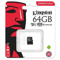 Карта памяти Kingston 64GB microSDXC class 10 UHS-I Canvas Select (SDCS/64GBSP) изображение 2