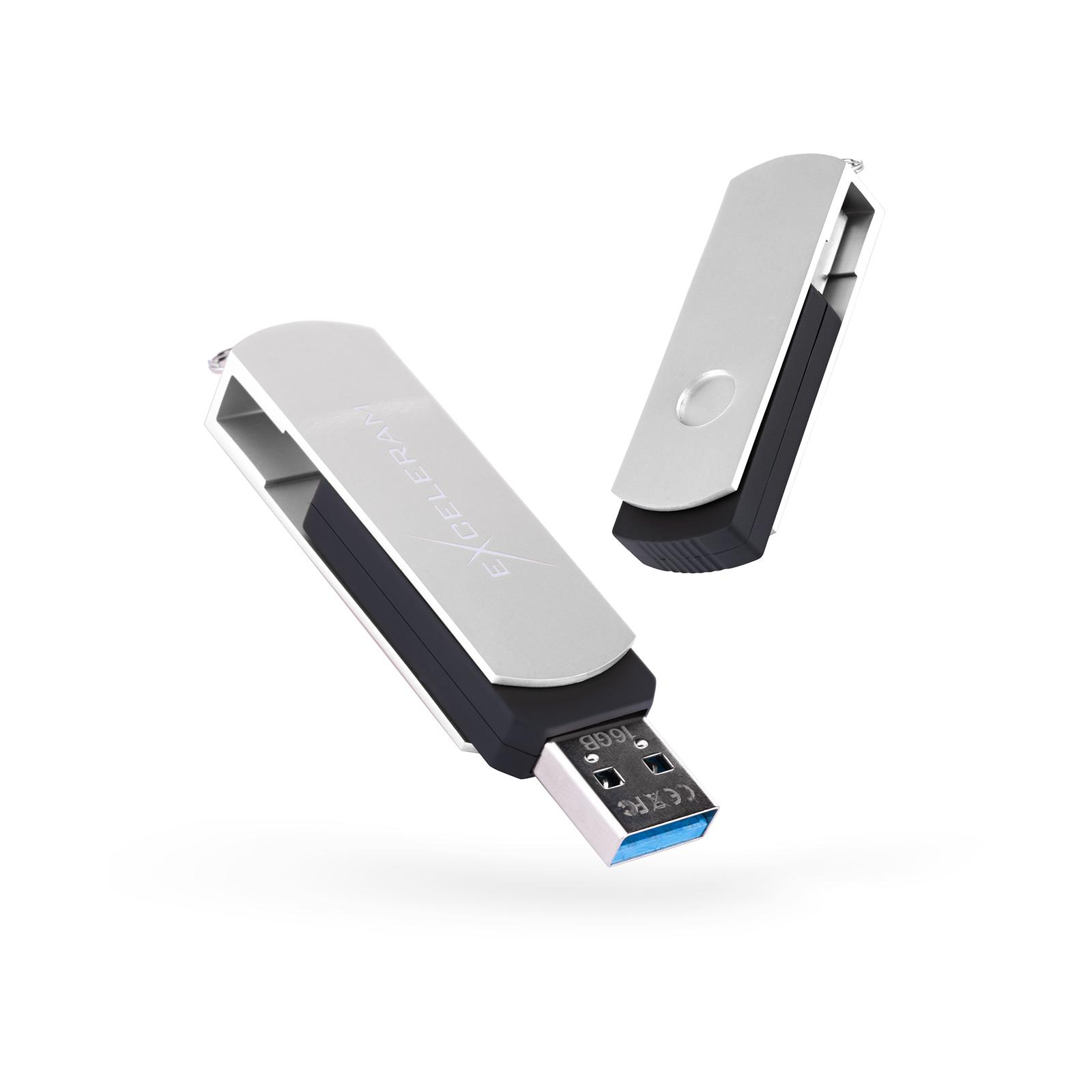 USB флеш накопичувач eXceleram 64GB P2 Series White/Black USB 3.1 Gen 1 (EXP2U3WHB64)