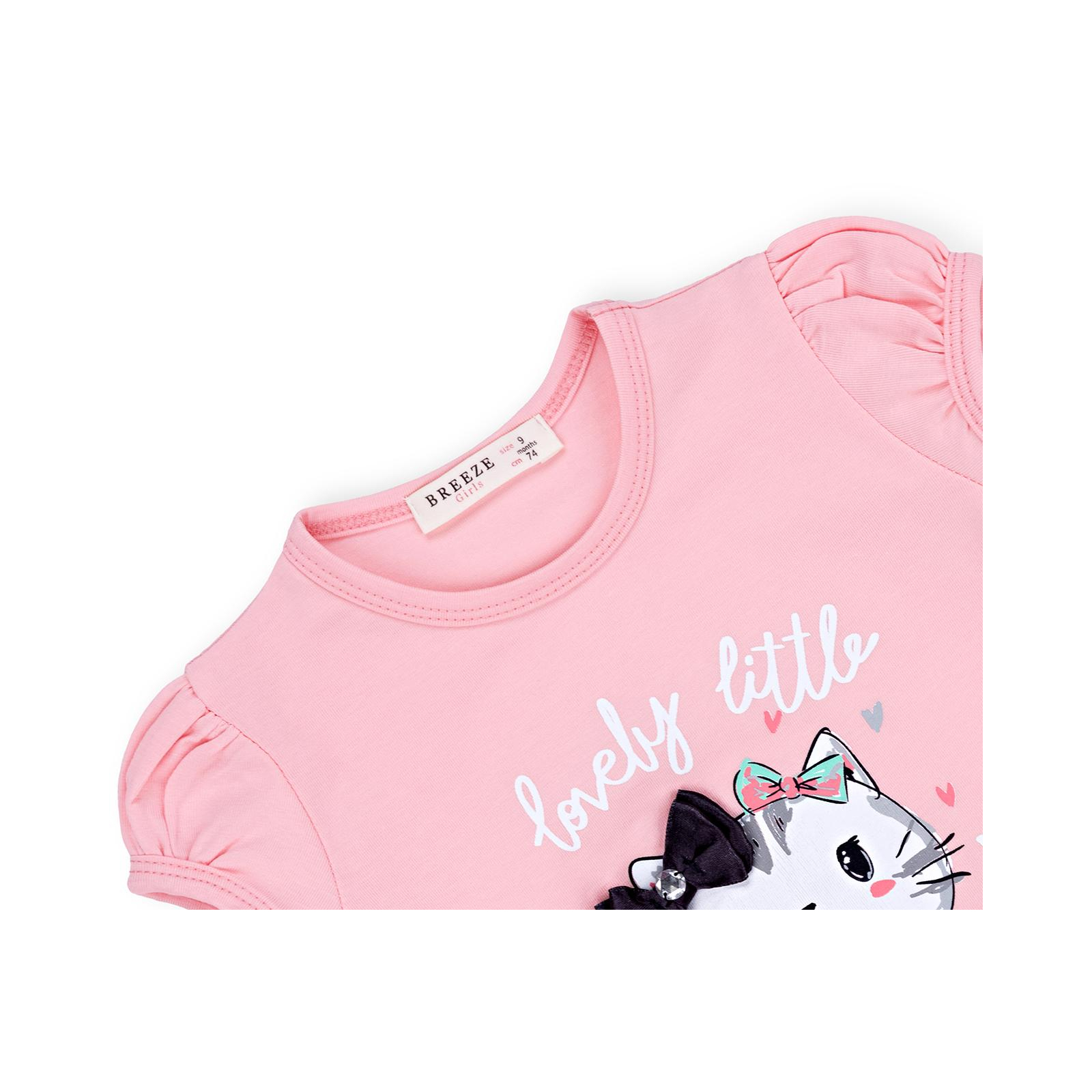 Набір дитячого одягу Breeze з котиками (7493-92G-pink) зображення 7
