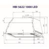 Витяжка кухонна Minola HBI 5622 BL 1000 LED зображення 8