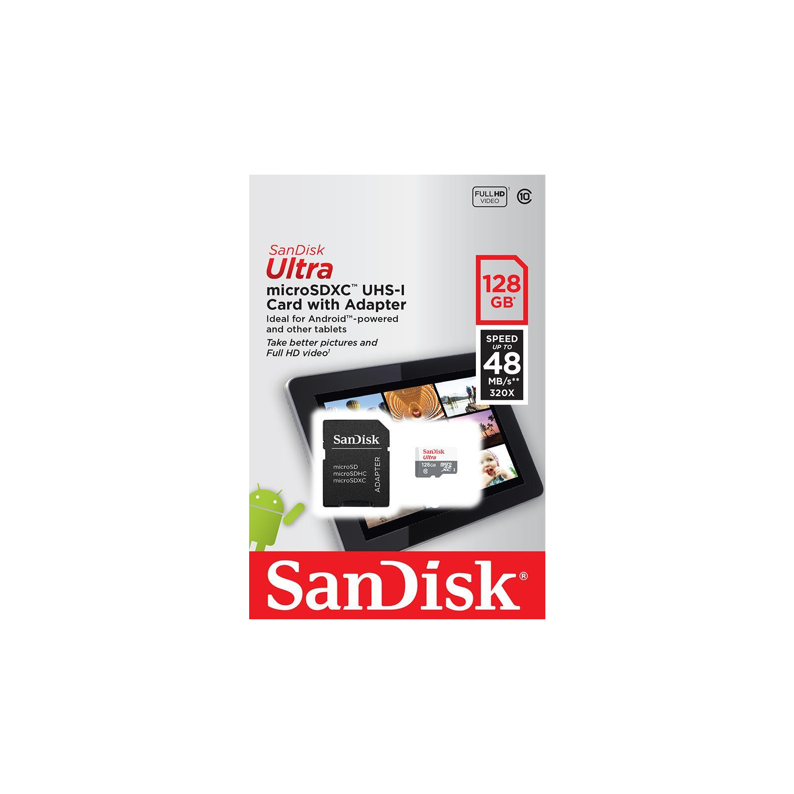 Карта памяти SanDisk 128GB microSDXC class 10 UHS-I Ultra (SDSQUNS-128G-GN6TA) изображение 4