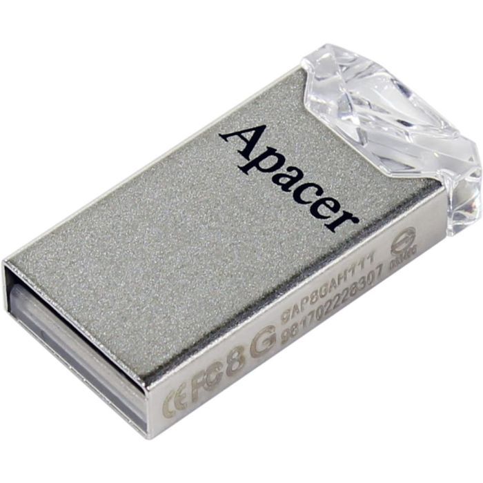 USB флеш накопитель Apacer 64GB AH111 Crystal USB 2.0 (AP64GAH111CR-1) изображение 2