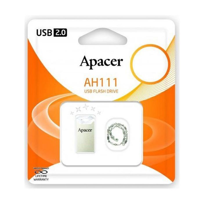 USB флеш накопитель Apacer 64GB AH111 Crystal USB 2.0 (AP64GAH111CR-1) изображение 4