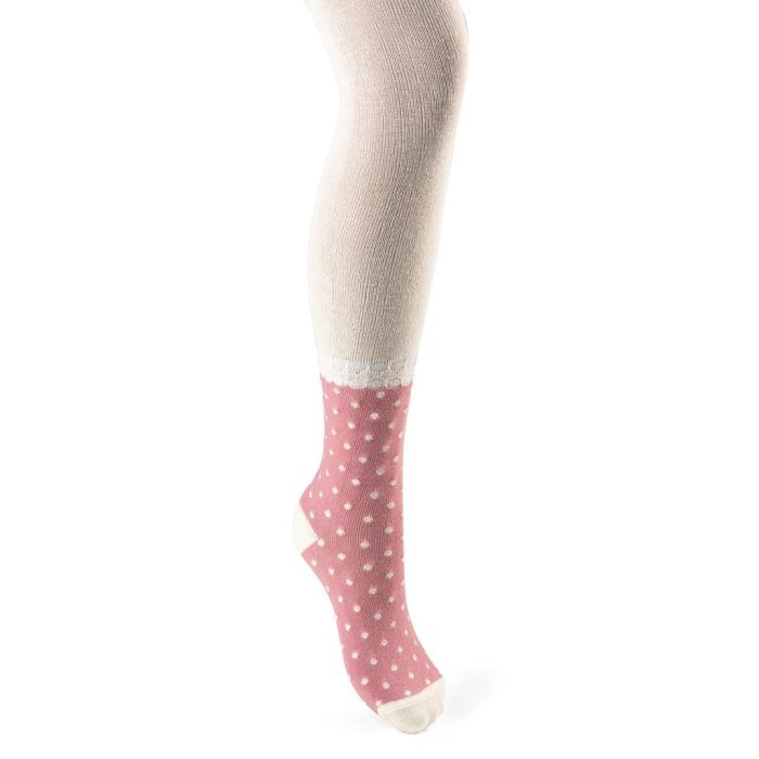 Колготки детские BNM в точечку с люрексом (M0C0301-1394-3G-beige)