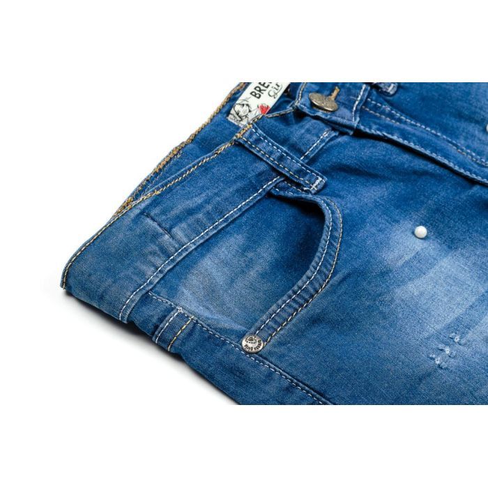 Штани дитячі Breeze з перлинками (20126-128G-blue) зображення 7