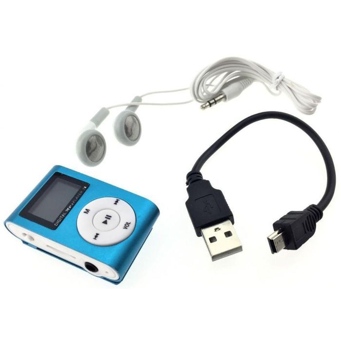 MP3 плеер Toto With display&Earphone Mp3 Blue (TPS-02-Blue) изображение 3