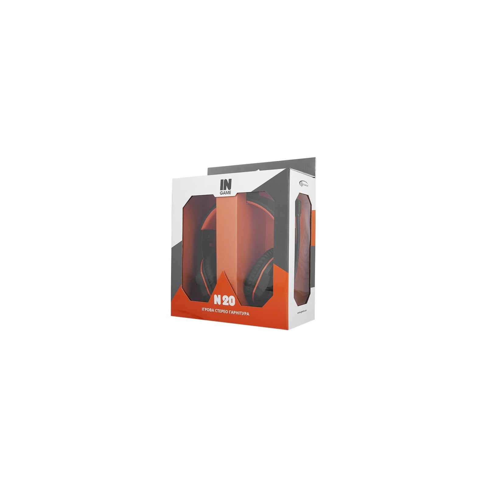 Навушники Gemix N20 Black-Orange Gaming зображення 5