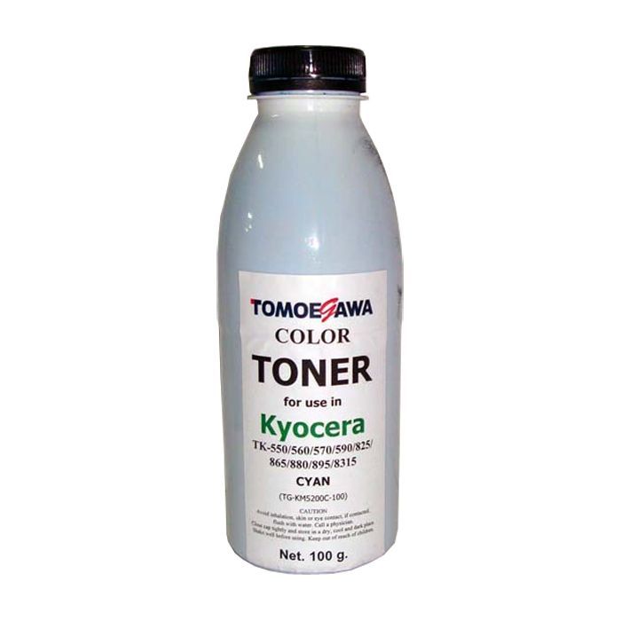 Тонер KYOCERA TK-550/825/865/880/895/8315 100г Cyan Tomoegawa (TG-KM5200C-100)