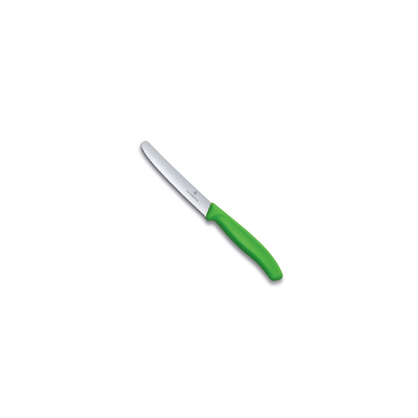 Набор ножей Victorinox SwissClassic 11см, 2шт. в блистере, волнистое лезвие,зеленые (6.7836.L114B) изображение 2